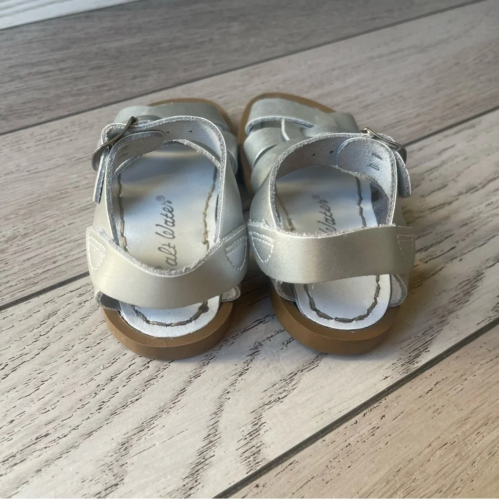 Salt Water Stylish Kids Sandals in Silver